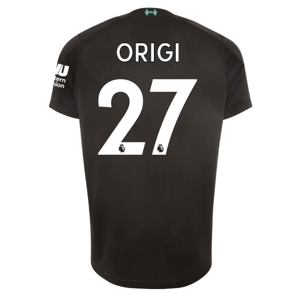 Maillot Football Liverpool NO.27 Origi Third 2019-20 Noir